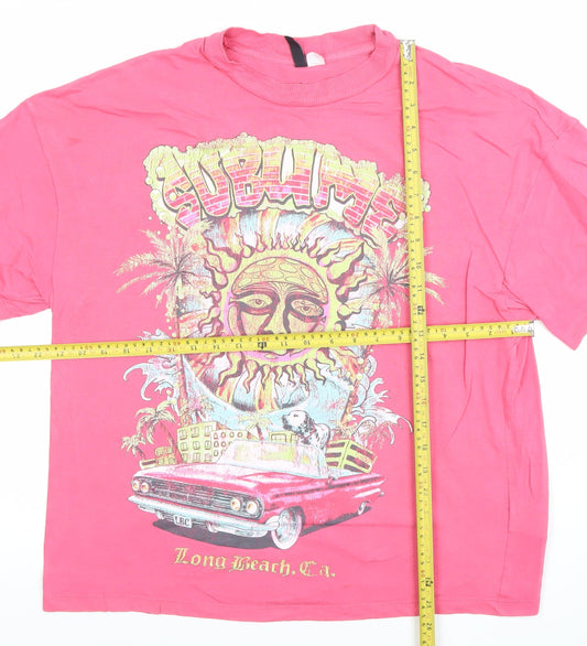 Mens UK Size XS H&M Pink  T-Shirt