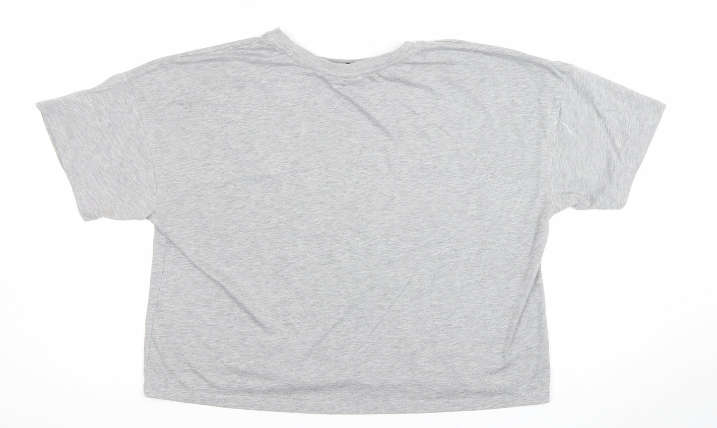 Womens UK Size XL Disney Pixar Grey Basic T-Shirt