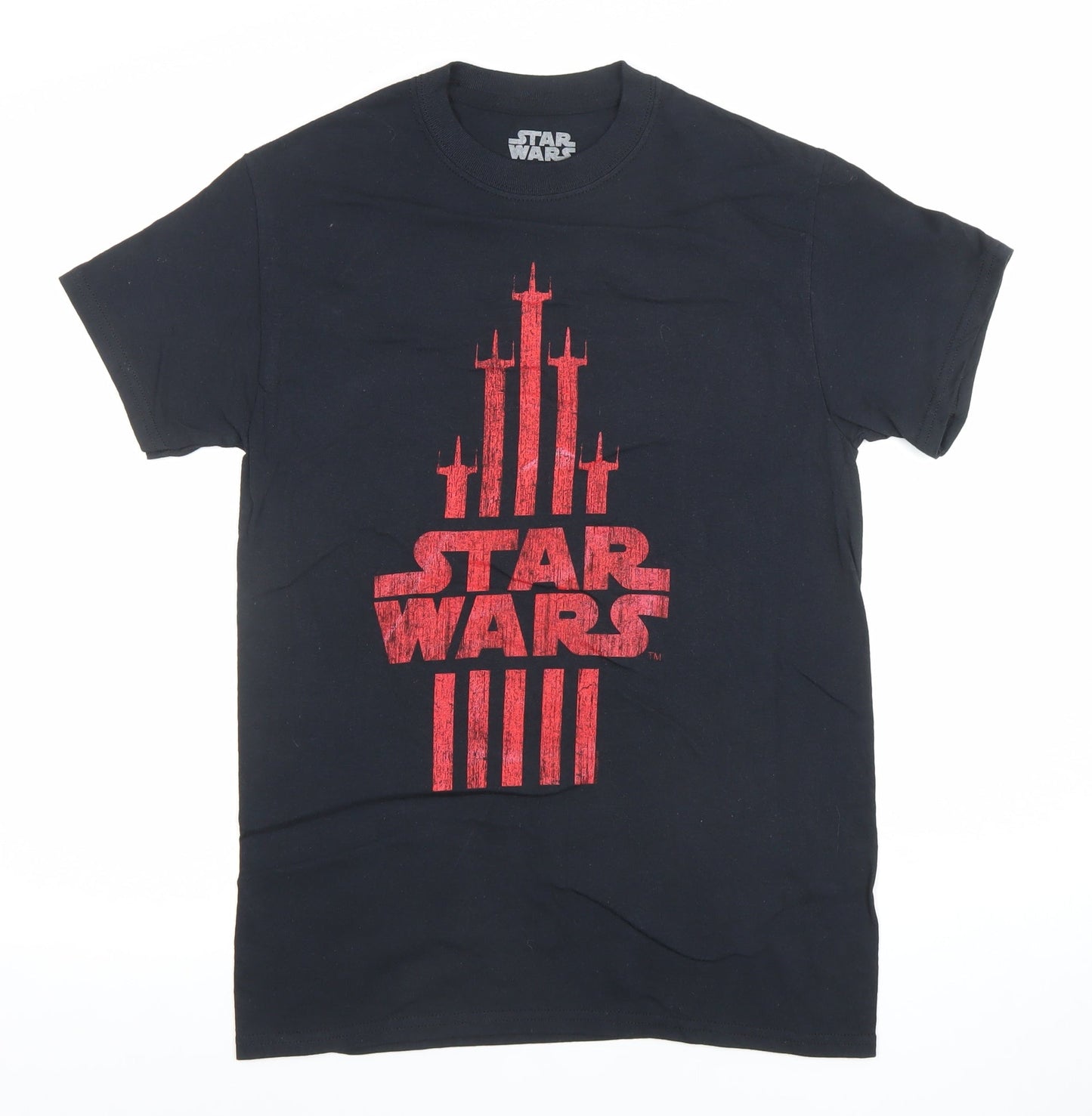Star Wars Men's Black Graphic Print Cotton T-Shirt Size S