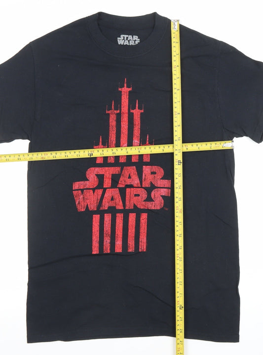 Star Wars Men's Black Graphic Print Cotton T-Shirt Size S
