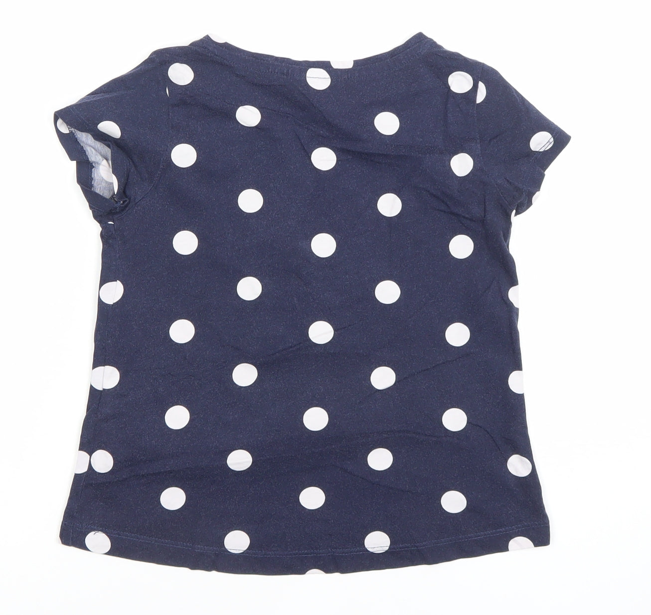 Girls UK Size 7-8 Years H&M Blue Basic T-Shirt