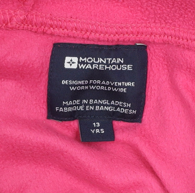 Teens UK Size 14 Mountain Warehouse Pink Pullover Hoodie
