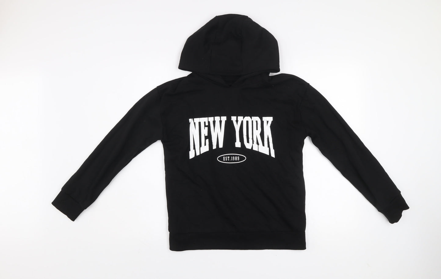 Womens UK Size M Dunnes Stores Black Pullover Hoodie