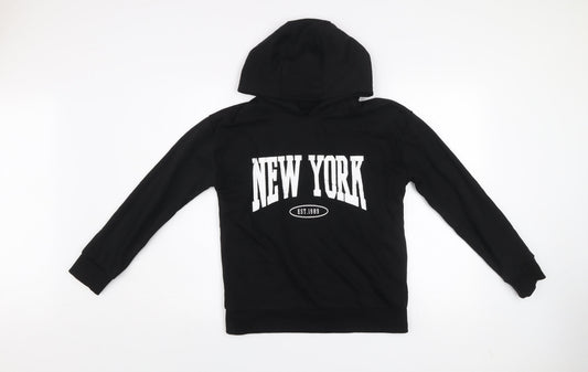 Womens UK Size M Dunnes Stores Black Pullover Hoodie