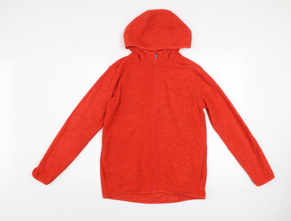 Dunnes Stores Men's Red Full Zip Hooded Activewear Jacket XS