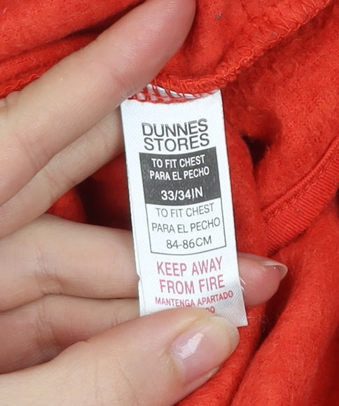 Dunnes Stores Men's Red Full Zip Hooded Activewear Jacket XS