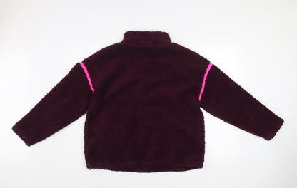 Dunnes Women’s Wine Fleece 1/2 Zip Sweatshirt Size S Polyester