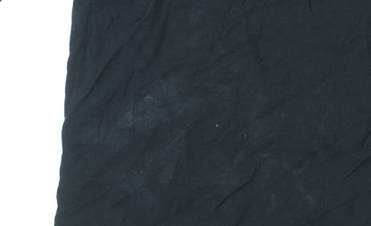 Zara Men's Black XL Short Sleeve Regular Fit Button-Up Shirt