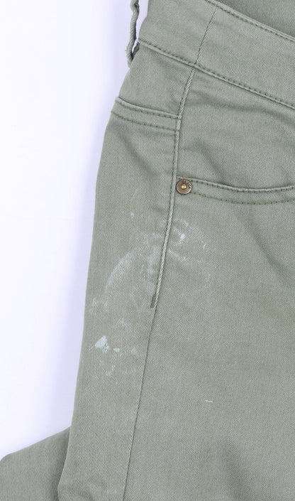 Womens UK Size 10 H&M Slim Fit Skinny Green Jeans