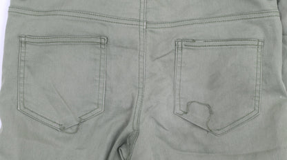 Womens UK Size 10 H&M Slim Fit Skinny Green Jeans