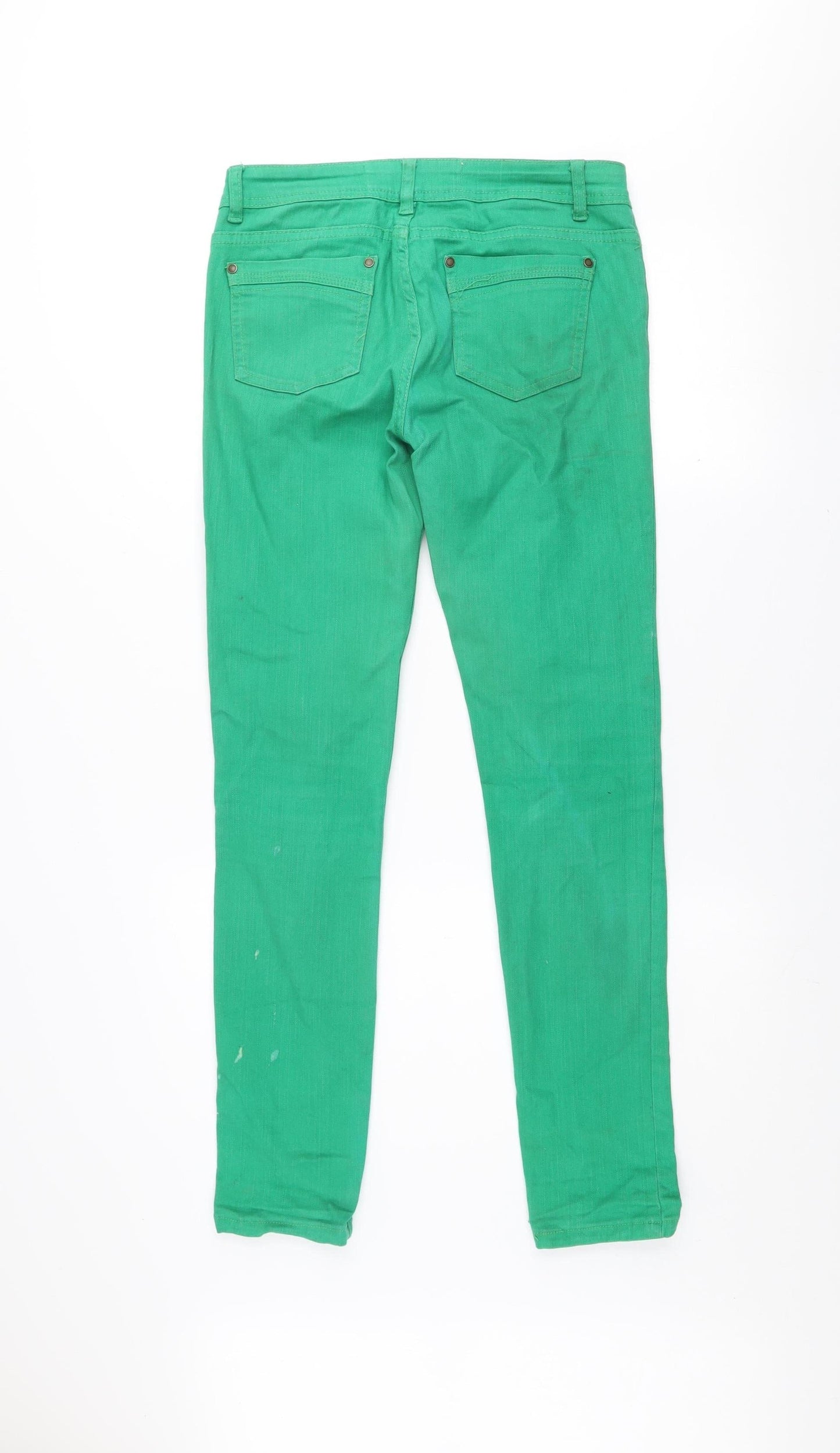 Womens UK Size 10 Dunnes Slim Fit Skinny Green Jeans