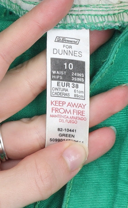 Womens UK Size 10 Dunnes Slim Fit Skinny Green Jeans