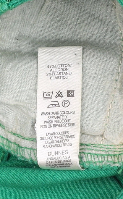 Womens UK Size 10 Dunnes Slim Fit Skinny Green Jeans