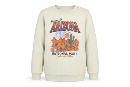 Dunnes Boys Beige Arizona National Park Pullover Sweatshirt 9-10 Years