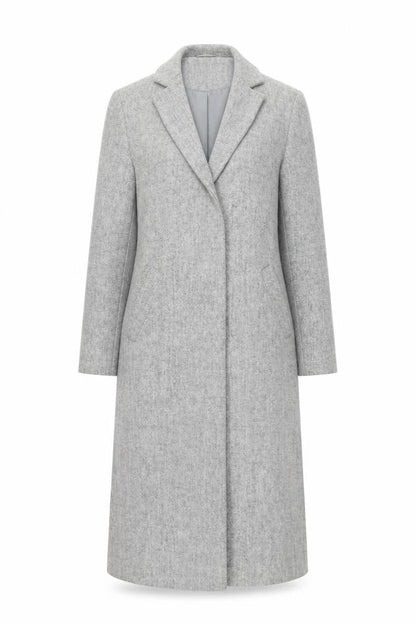 Womens UK Size 6 New Look Grey Overcoat