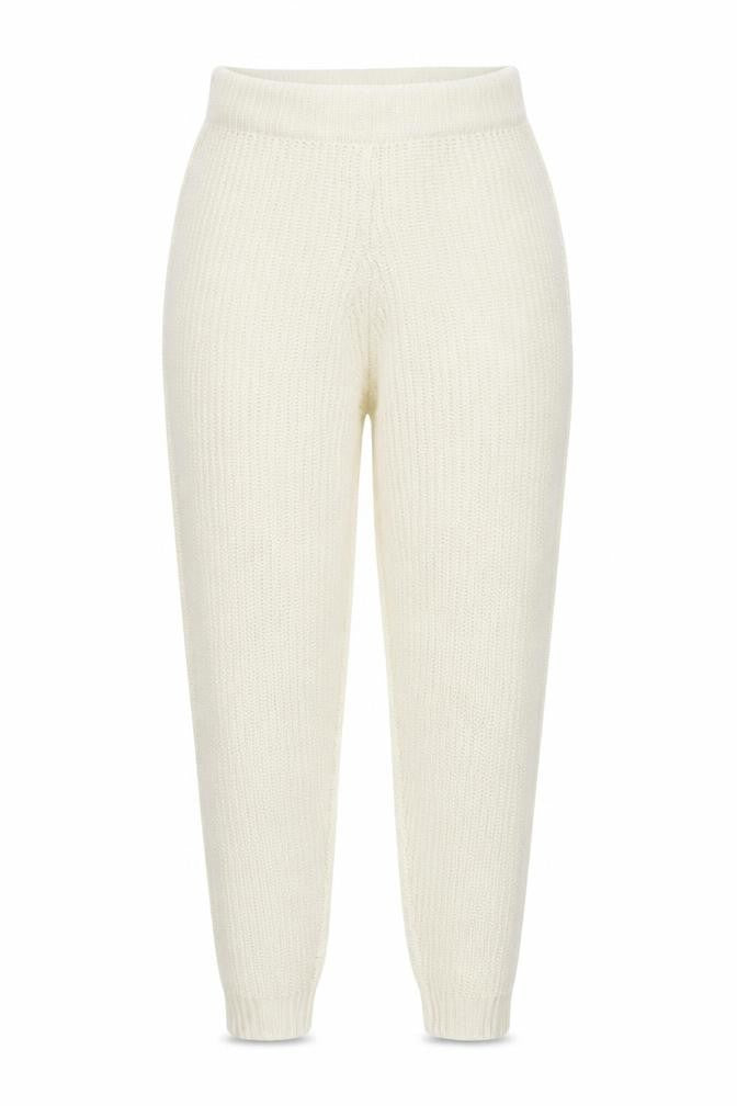 Womens UK Size 14 Misspap Regular Fit Jogger Ivory Trousers