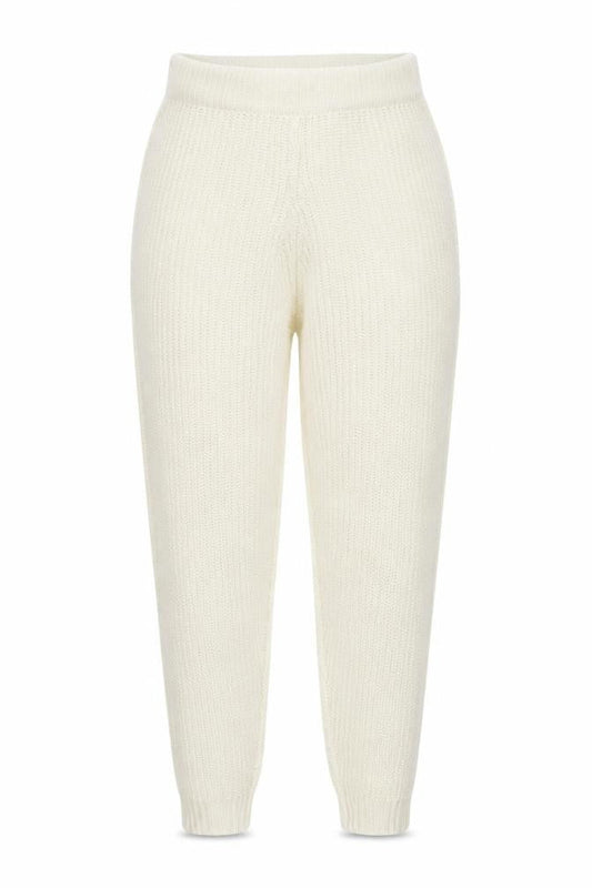 Womens UK Size 14 Misspap Regular Fit Jogger Ivory Trousers