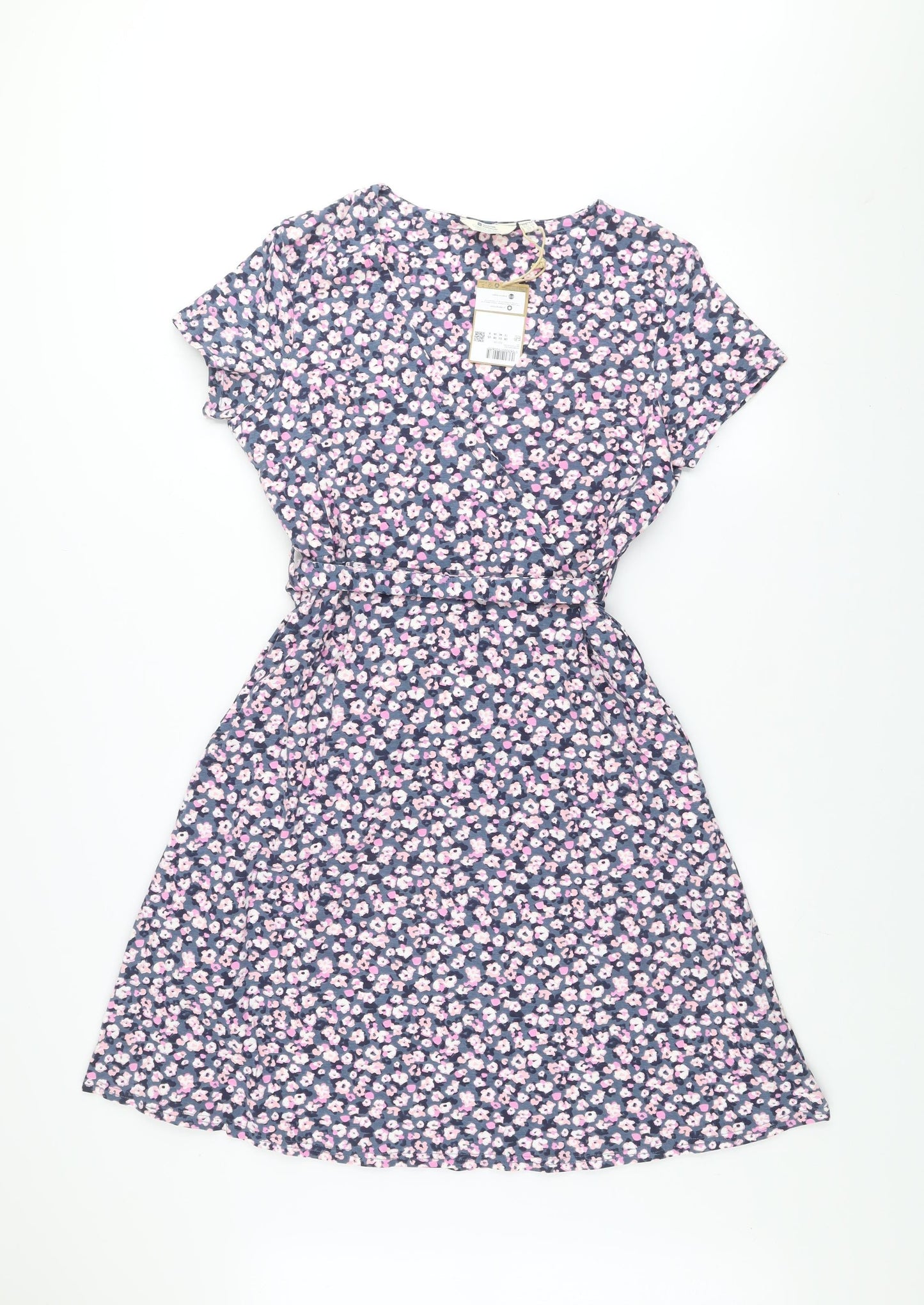 Mountain Warehouse Womens Blue Floral A-Line Dress Size 12