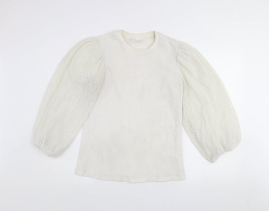Womens UK Size 14 Savida Ivory Basic Blouse