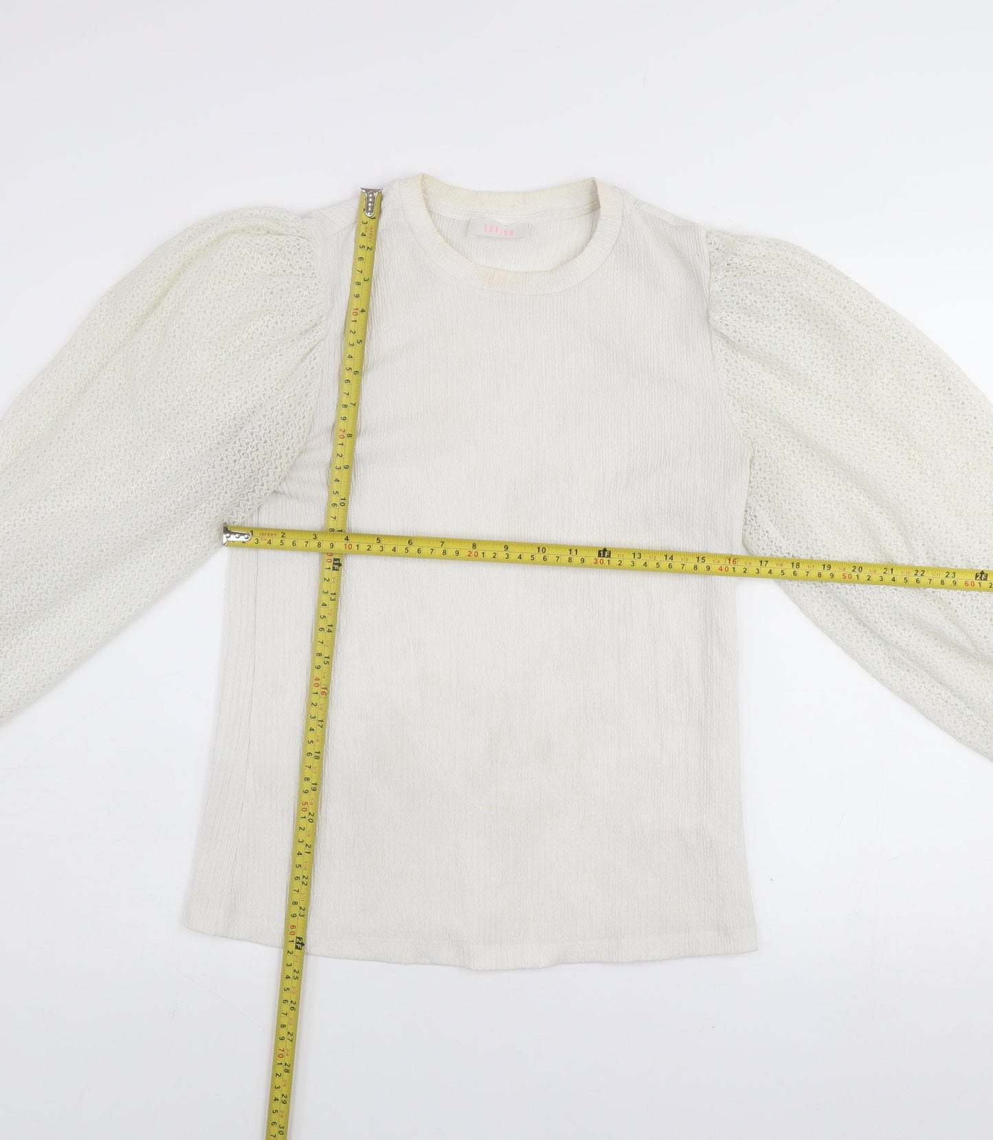 Womens UK Size 14 Savida Ivory Basic Blouse