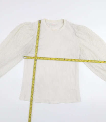 Womens UK Size 14 Savida Ivory Basic Blouse