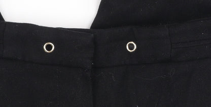 F&F Womens Black Tapered Trousers Size 8 Stretch Comfort Pants