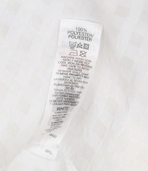 Dunnes Women’s White Short Sleeve Woven Tunic Blouse Size 12