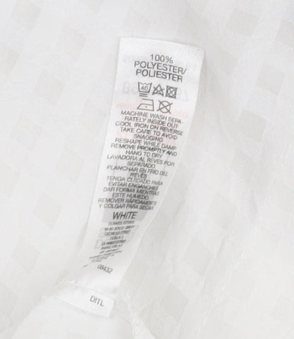 Dunnes Women’s White Short Sleeve Woven Tunic Blouse Size 12