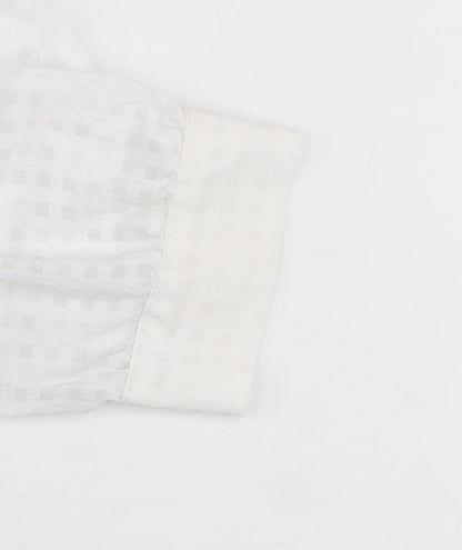 Dunnes Women’s White Short Sleeve Woven Tunic Blouse Size 12