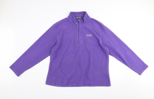 Regatta Women’s Purple 1/4 Zip Fleece Sweatshirt UK 18