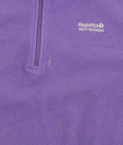 Regatta Women’s Purple 1/4 Zip Fleece Sweatshirt UK 18
