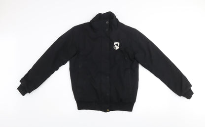 Girls UK Size 13 Years Requisite Black Bomber Jacket