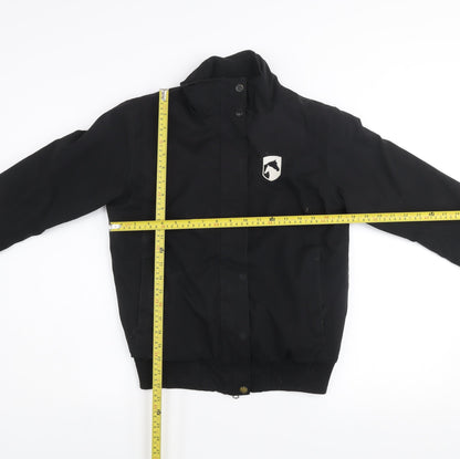 Girls UK Size 13 Years Requisite Black Bomber Jacket