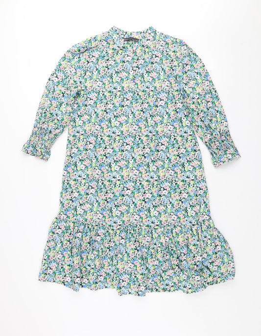 Marks and Spencer Women’s Multicoloured Floral Shift Dress Size 6