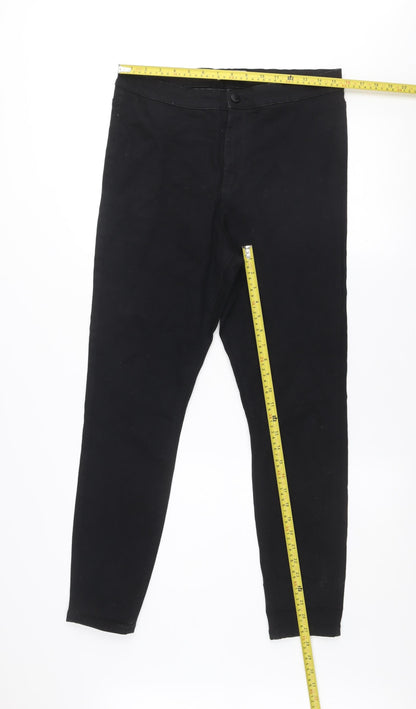 Denim Co Women's Black Skinny Jeans Size 16 Stretch Denim