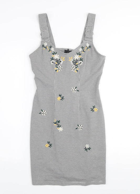 Womens UK Size 10 Topshop Pinafore/Dungaree Dress