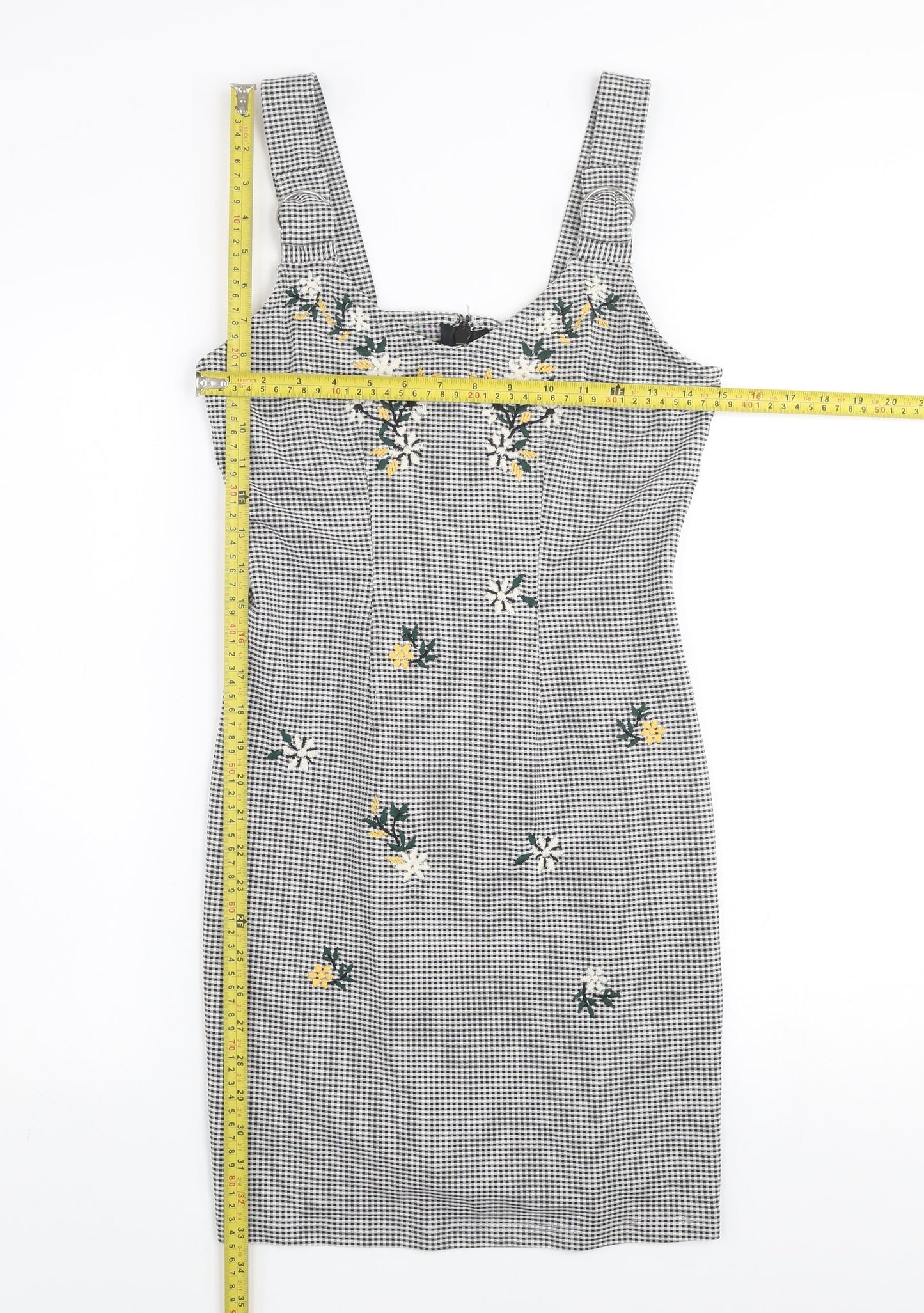 Womens UK Size 10 Topshop Pinafore/Dungaree Dress