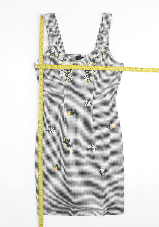Womens UK Size 10 Topshop Pinafore/Dungaree Dress
