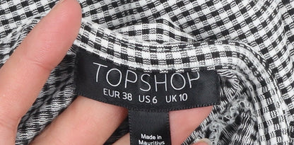 Womens UK Size 10 Topshop Pinafore/Dungaree Dress
