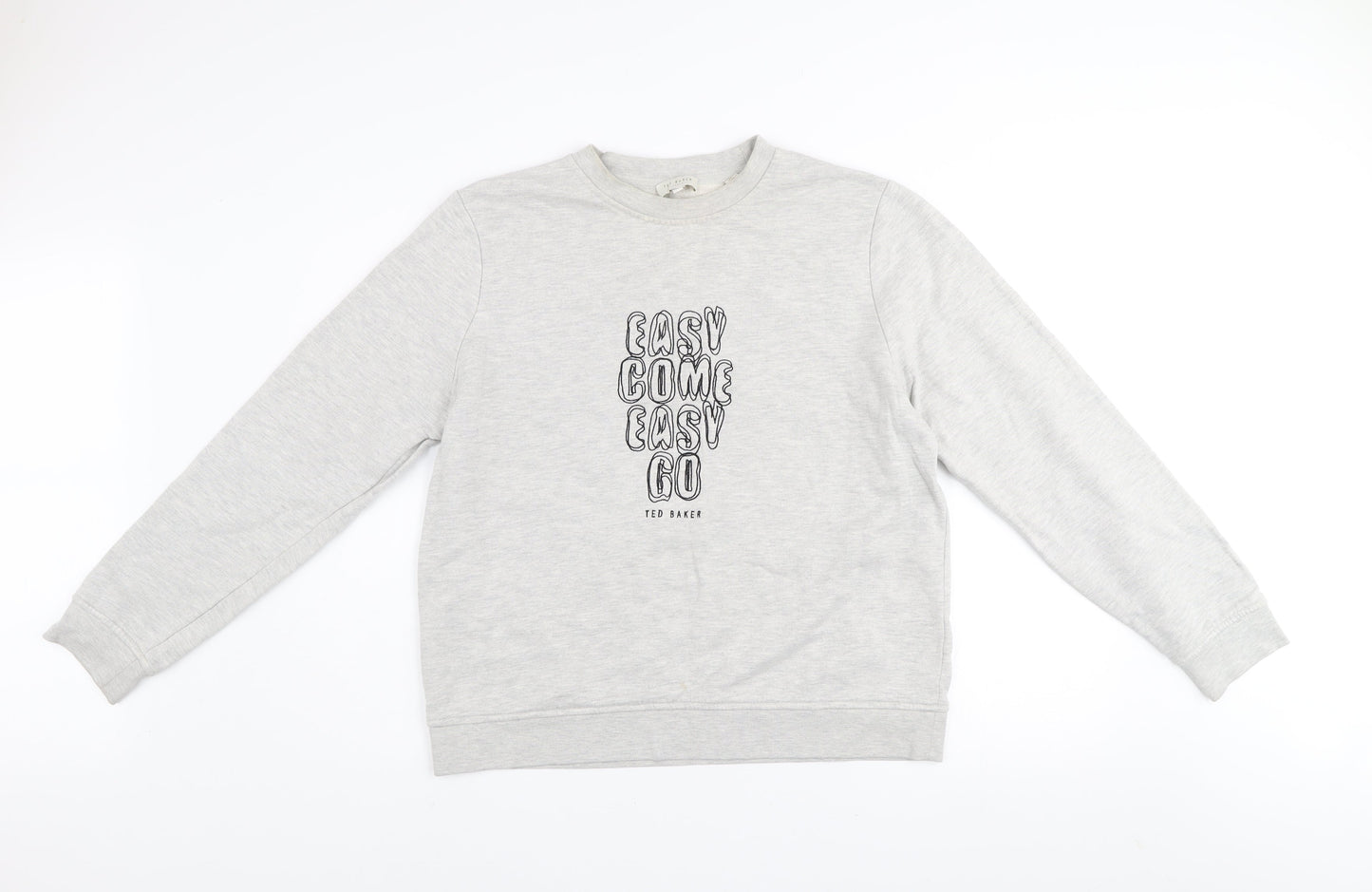 Womens UK Size 14 Ted Baker Grey Pullover Sweatshirt