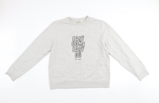 Womens UK Size 14 Ted Baker Grey Pullover Sweatshirt
