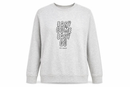 Womens UK Size 14 Ted Baker Grey Pullover Sweatshirt