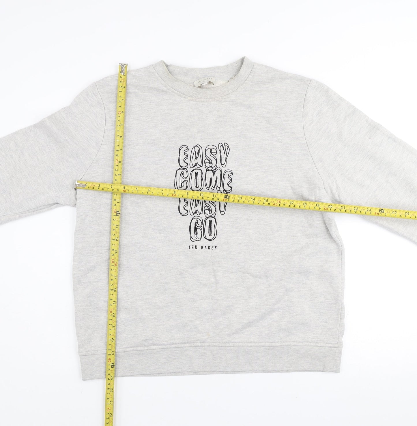 Womens UK Size 14 Ted Baker Grey Pullover Sweatshirt
