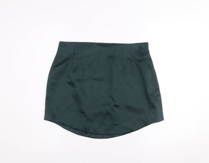 Womens UK Size L Zara Straight & Pencil Satin Skirt
