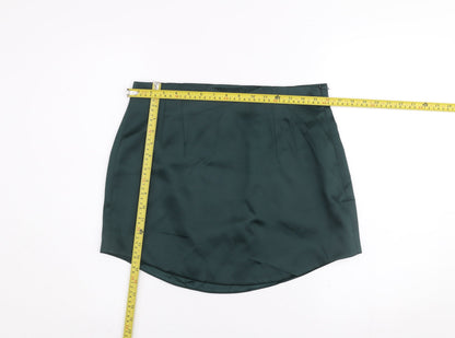 Womens UK Size L Zara Straight & Pencil Satin Skirt