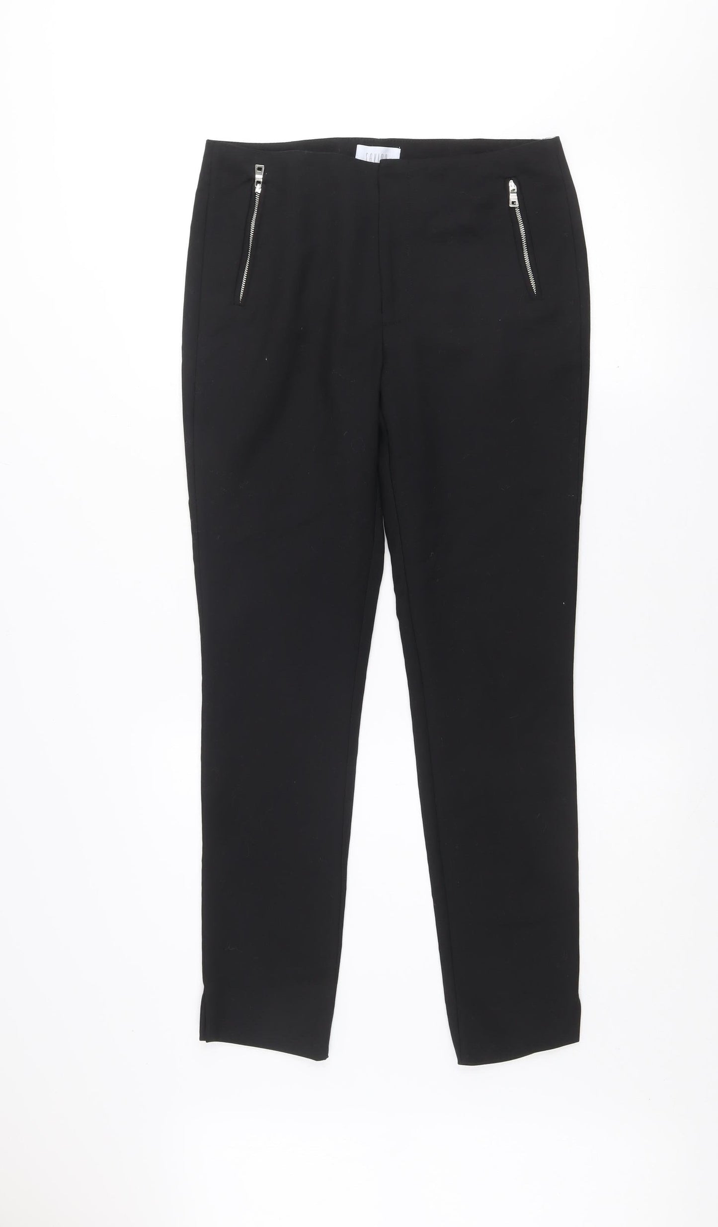 Womens UK Size 10 Savida Slim Fit Business Casual Workwear Black Trousers