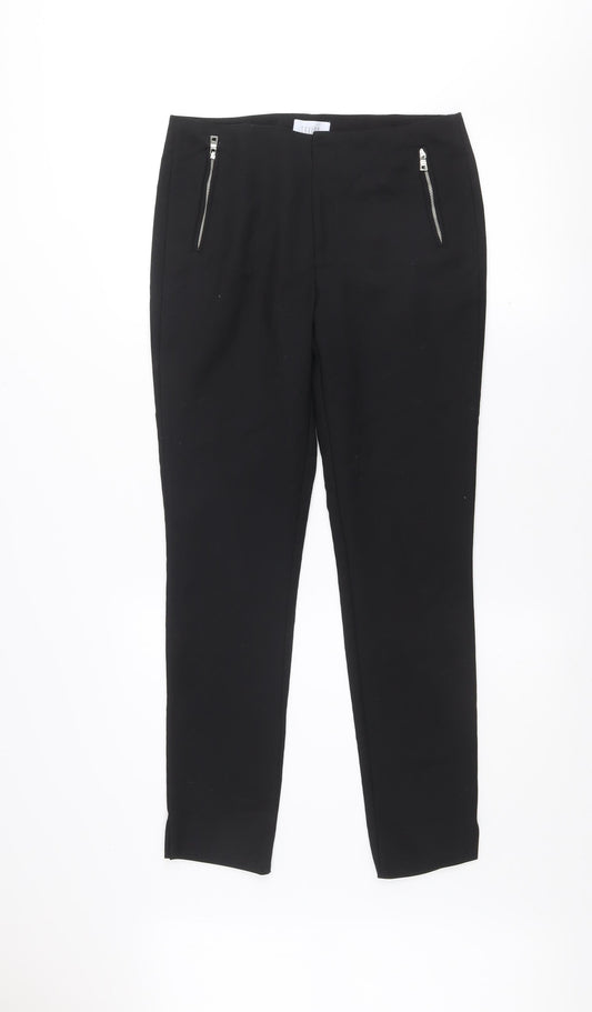 Womens UK Size 10 Savida Slim Fit Business Casual Workwear Black Trousers