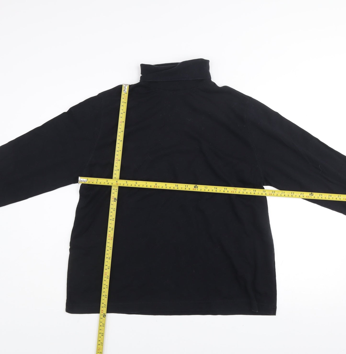 Womens UK Size L Lands' End Black Pullover Jumper
