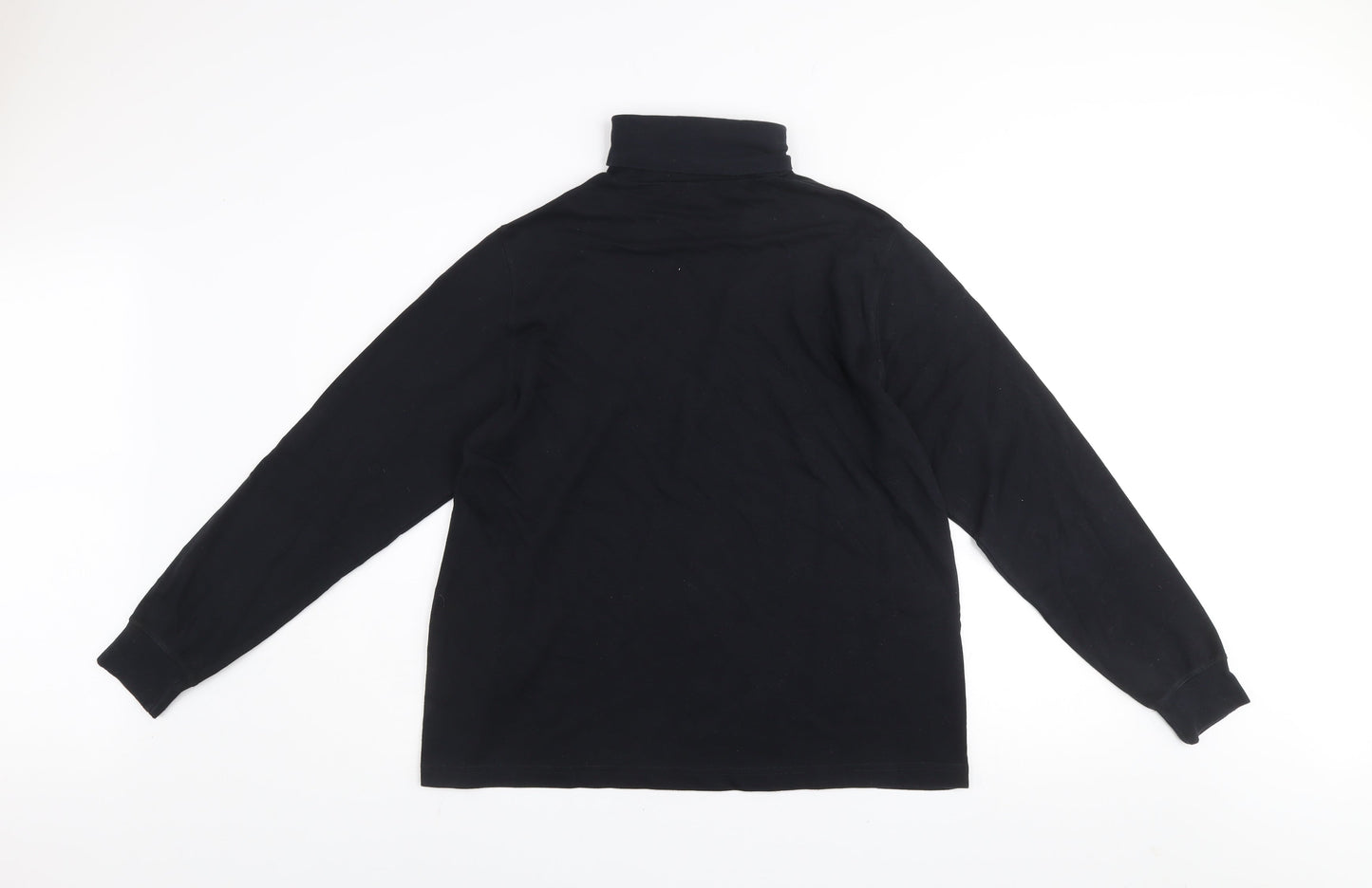 Womens UK Size L Lands' End Black Pullover Jumper