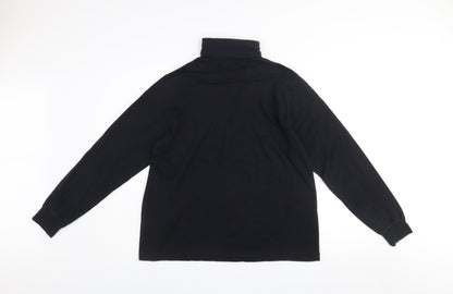 Womens UK Size L Lands' End Black Pullover Jumper